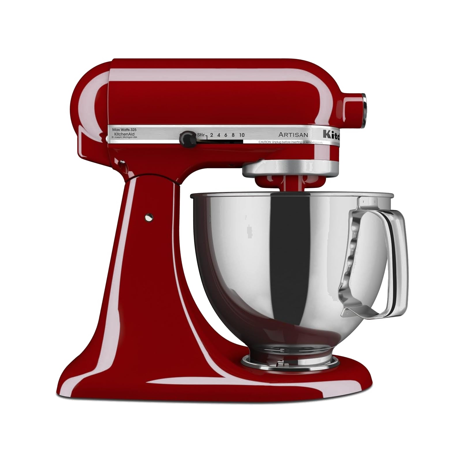 KitchenAid Artisan Series 5 Quart Tilt Head Stand Mixer, KSM150PS,Empire Red