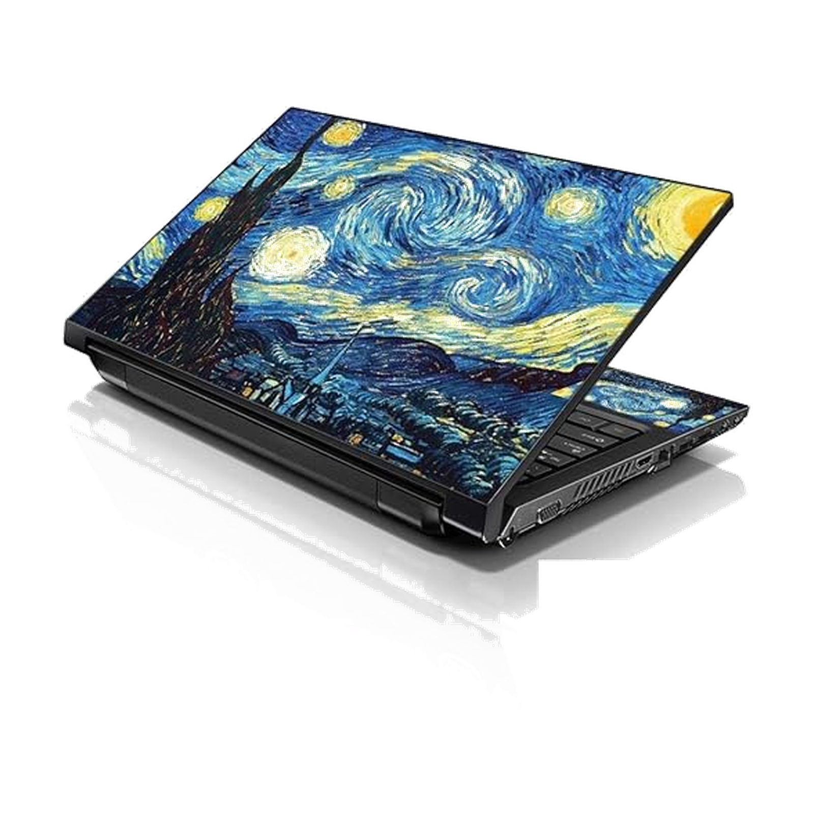 LSS Laptop 17-17.3" Skin Cover with Colorful Van Gogh Starry Night Pattern for HP Dell Lenovo Apple Asus Acer Compaq - Fits 16.5" 17" 17.3" 18.4" 19" (2…