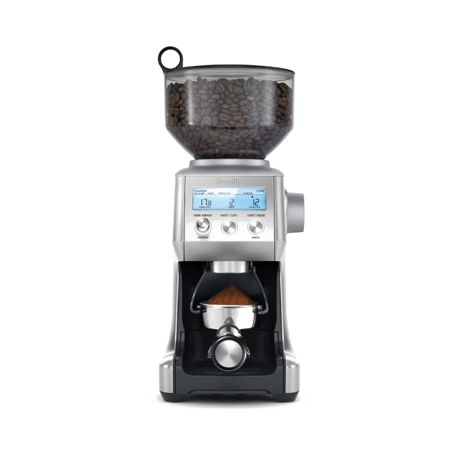 Breville BCG820BSS Smart Grinder Pro for Coffee and Espresso, Brushed Stainless Steel