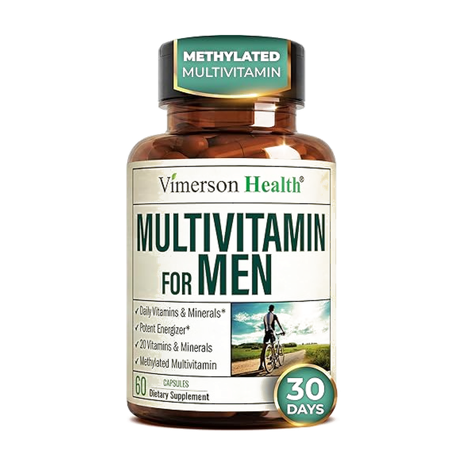 Multivitamin for Men with Methylated Vitamins and Chelated Minerals for Energy, Focus and Immune Health –…