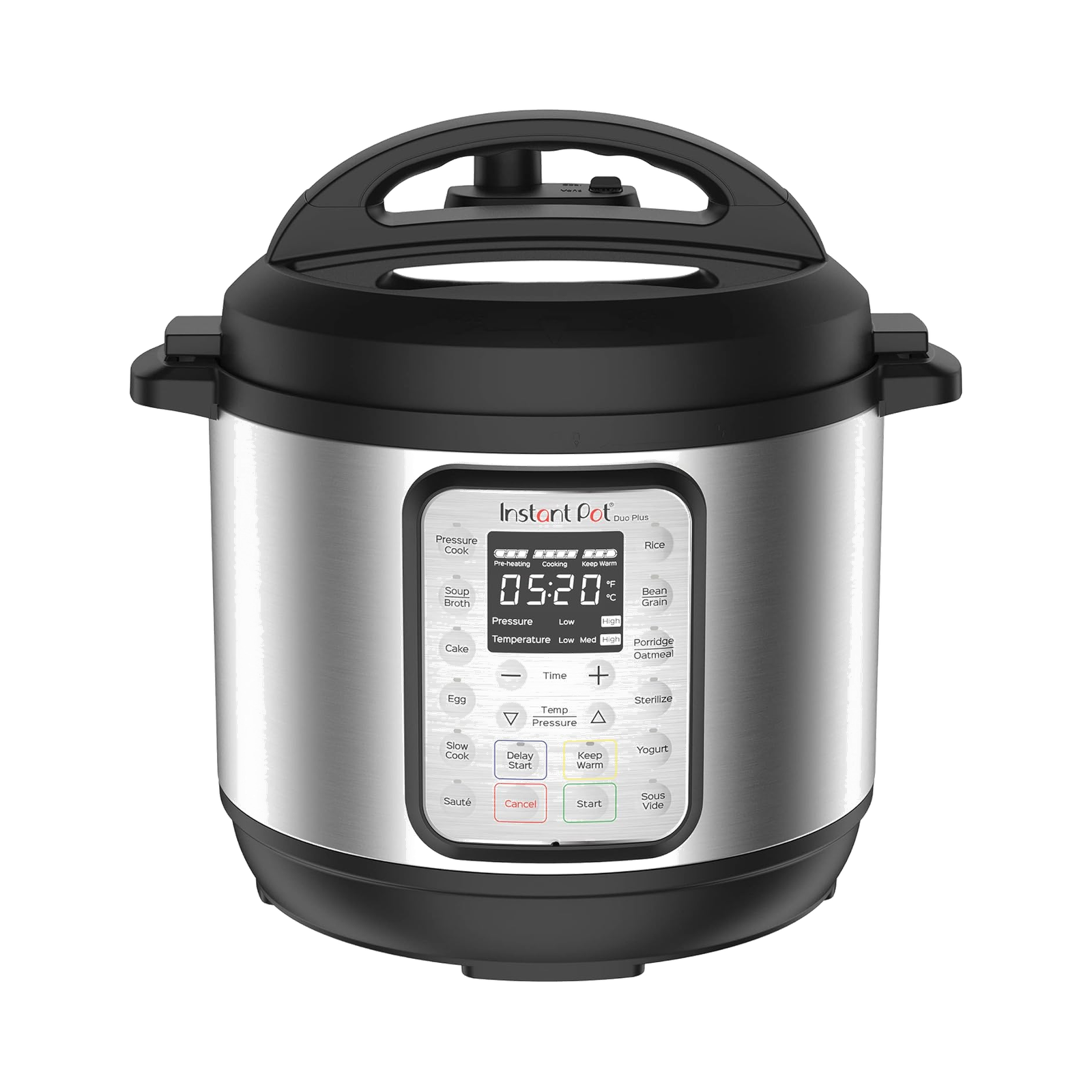 Instant Pot Duo Plus 9-in-1 Electric Pressure Cooker, Slow Cooker, Rice Cooker, Steamer, Sauté, Yogurt Maker, Warmer & Sterilizer, Includes App With Over 800 Recipes, Stainless Steel, 3 Quart