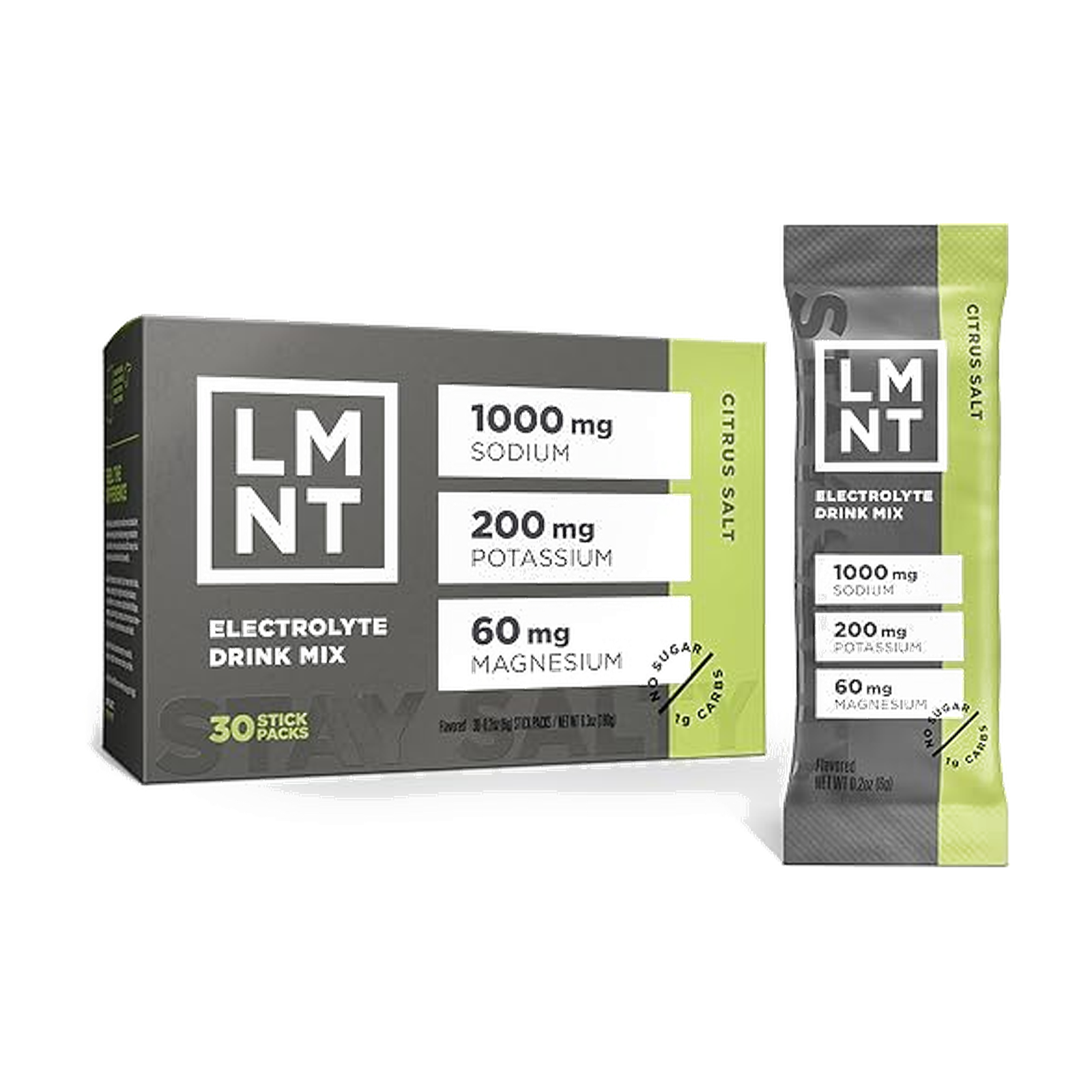 LMNT Zero Sugar Electrolytes - Citrus Salt | Drink Mix | 30-Count