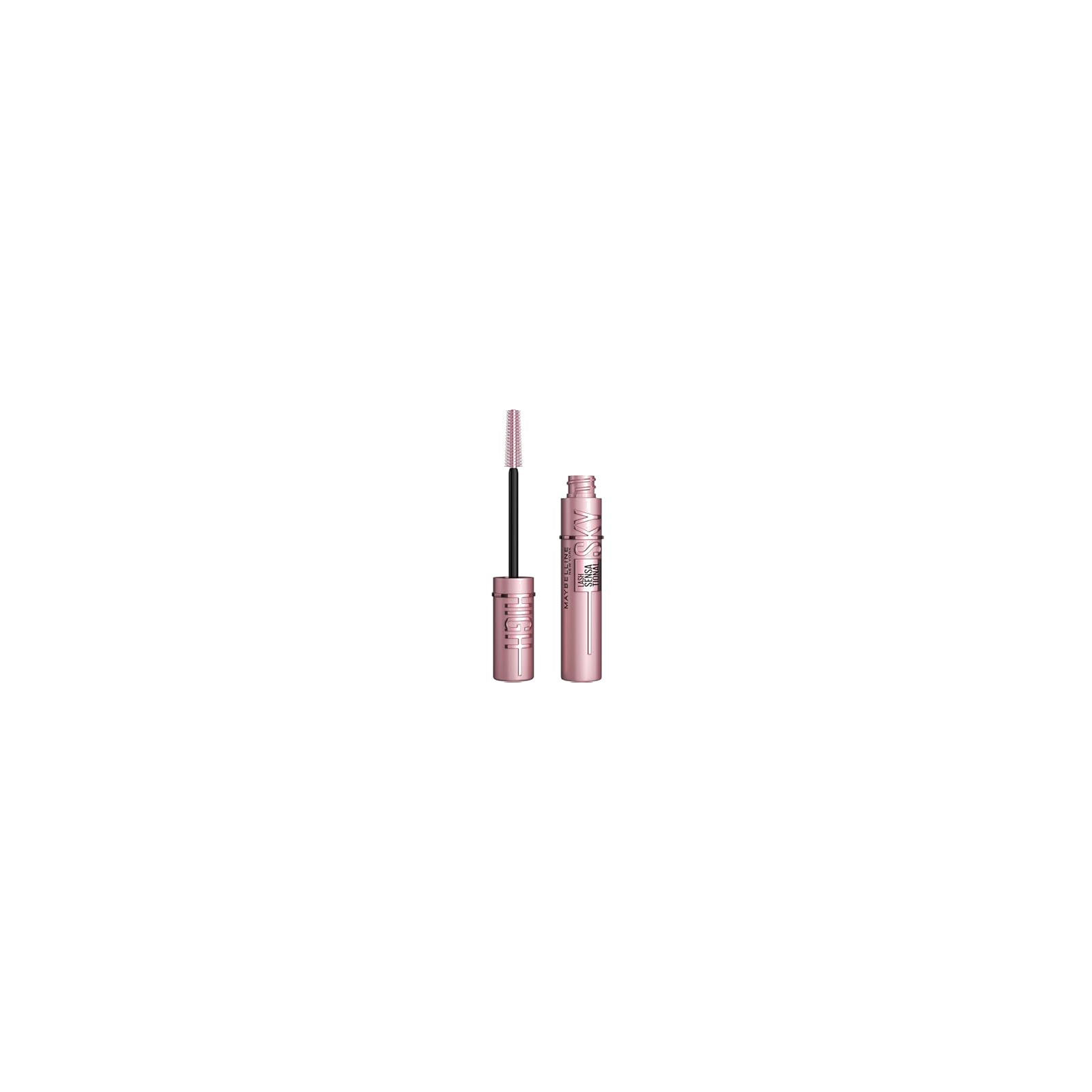 Maybelline Lash Sensational Sky High Washable Mascara Makeup, Volumizing, Lengthening, Defining, Curling, Multiplying, Buildable Formula, Blackest Black, 1 Count