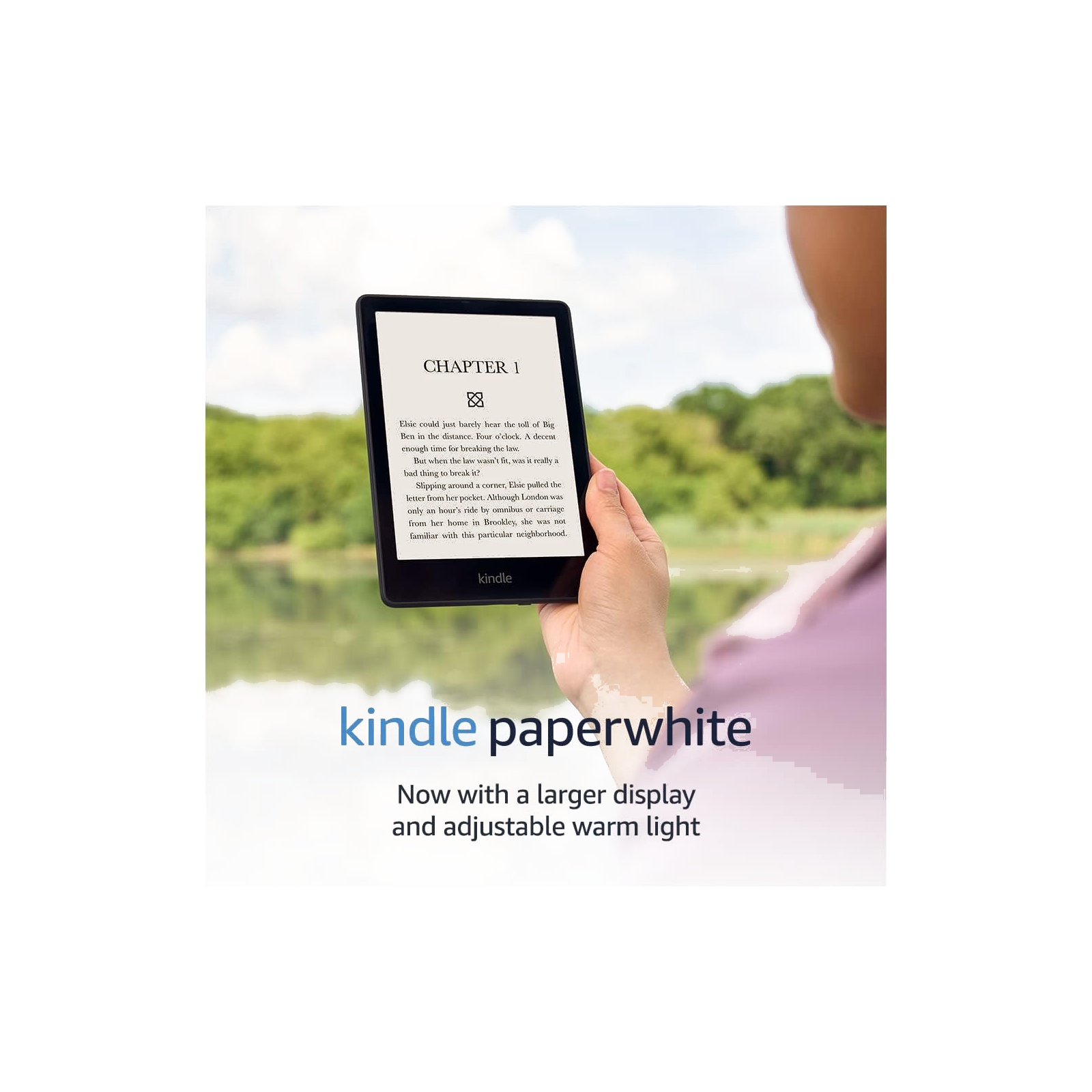 Amazon Kindle Paperwhite (8 GB) – Now with a larger display, adjustable warm light, increased battery life, and faster page turns – Black
