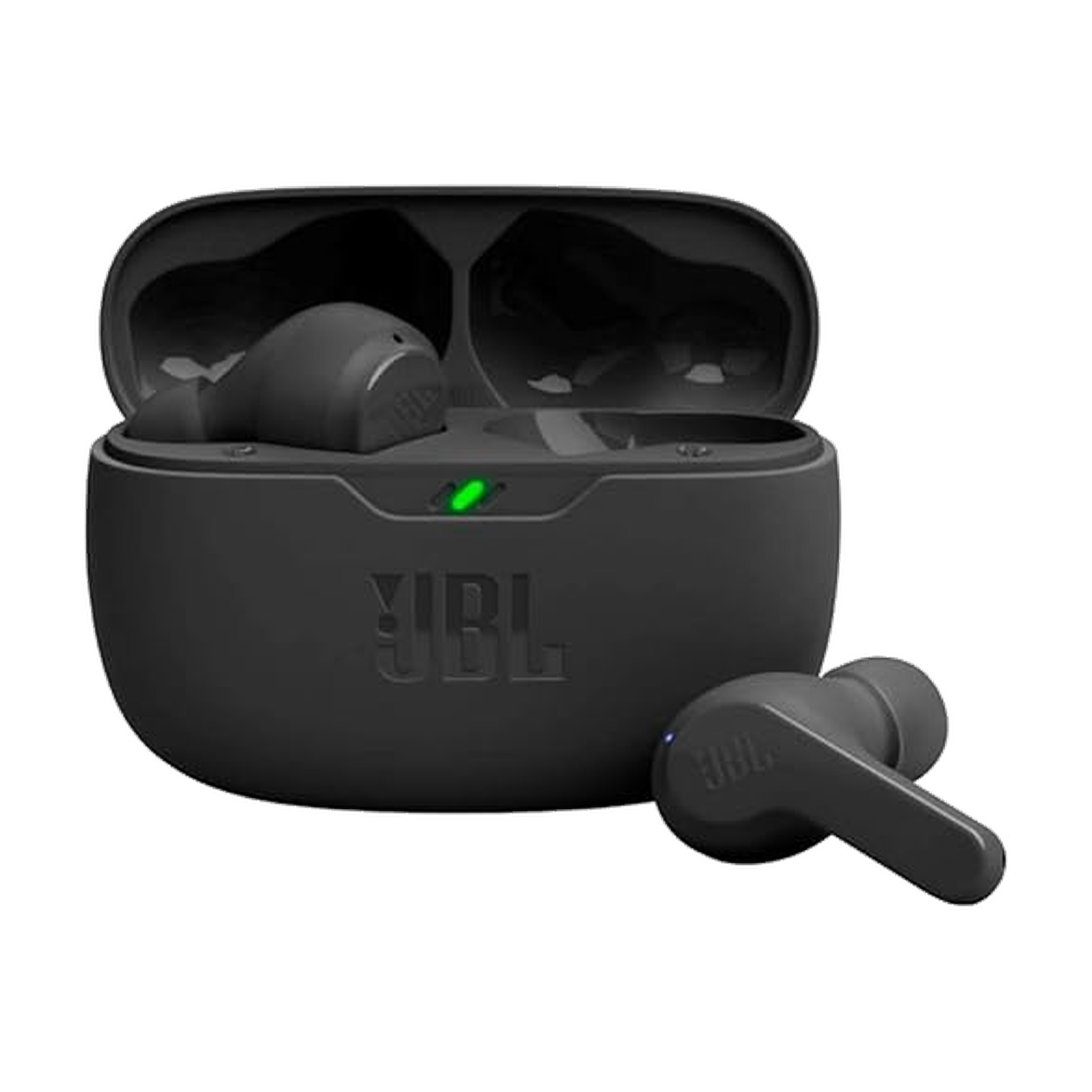 JBL Vibe Beam - True Wireless JBL Deep Bass Sound Earbuds, Bluetooth 5.2, Water & Dust Resistant, Hands-Free Call with VoiceAware, Up to 32 Hours of Battery Life (Black)