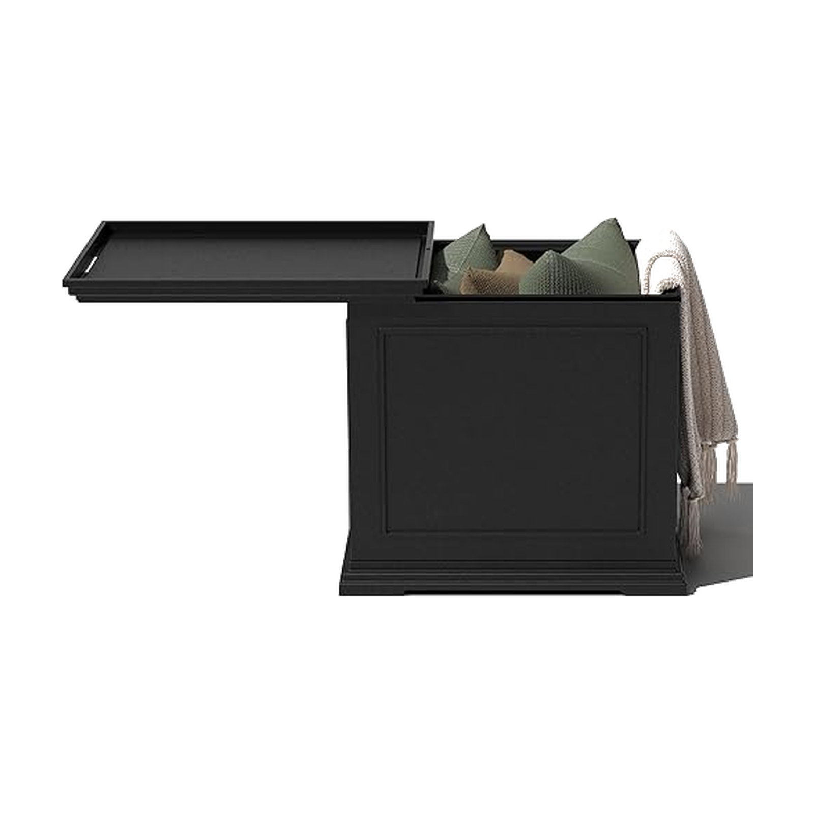 Veradek Brixton Tray Table - 2-in-1 Outdoor Side Table with Storage and Tray for Patio/Porch | Durable All-Weather…