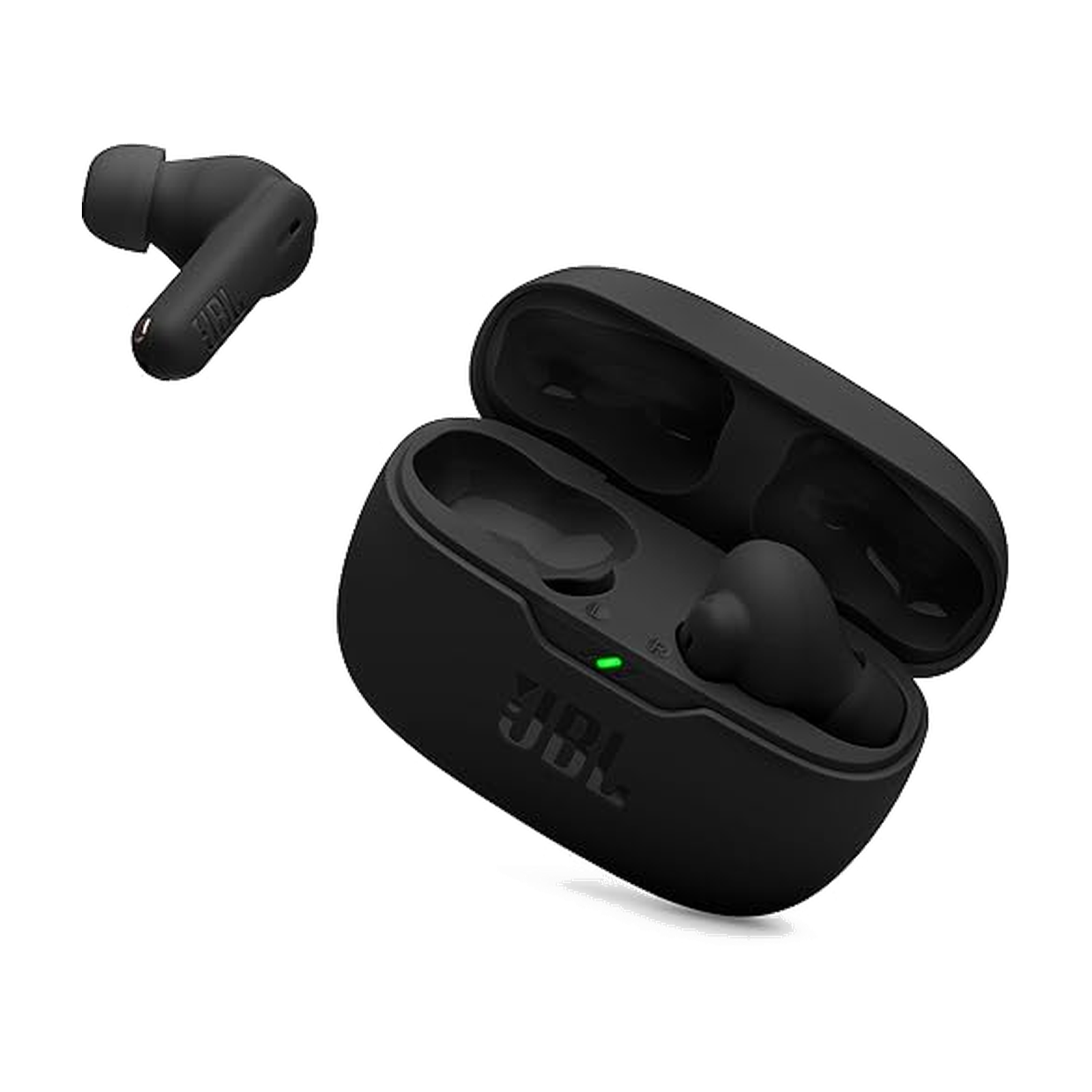 JBL Vibe Beam 2 - True Wireless Noise Cancelling Earbuds with JBL Pure Bass Sound & Smart Ambient technology, 4mics for crisp, clear calls, up to 40Hrs of Playback, IP54 Dust & Water resistant (Black)