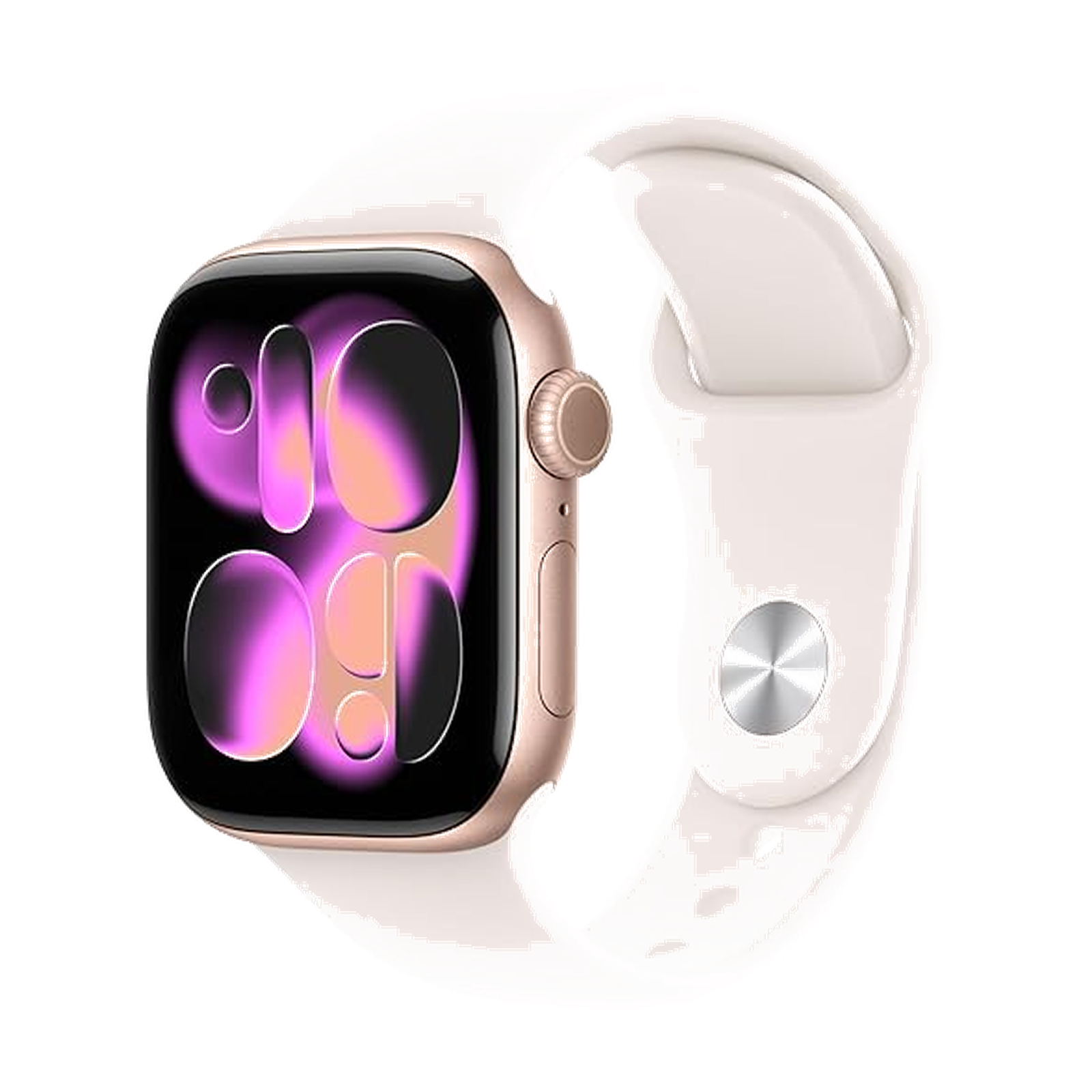 Apple Watch Series 11 [GPS 42mm] Smartwatch with Rose Gold Aluminum Case with Light Blush Sport Band - S/M. Sleep Score, Fitness Tracker, Health Monitoring, Always-On Display, Water Resistant